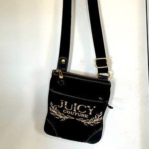 Juicy Couture | Y2K Vintage Brown Terry cloth crossbody with adjustable straps